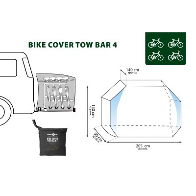 Bike Cover Tow Bar 2